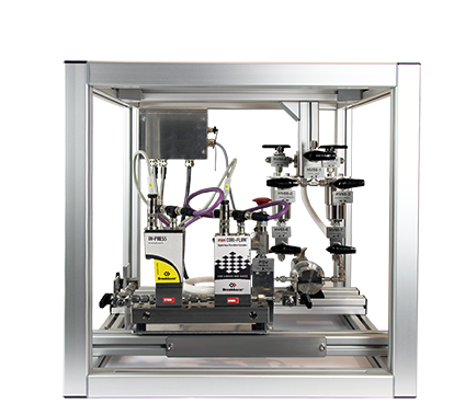 科里奧利質(zhì)量流量計組合齒輪泵和壓力傳感器的撬塊方案